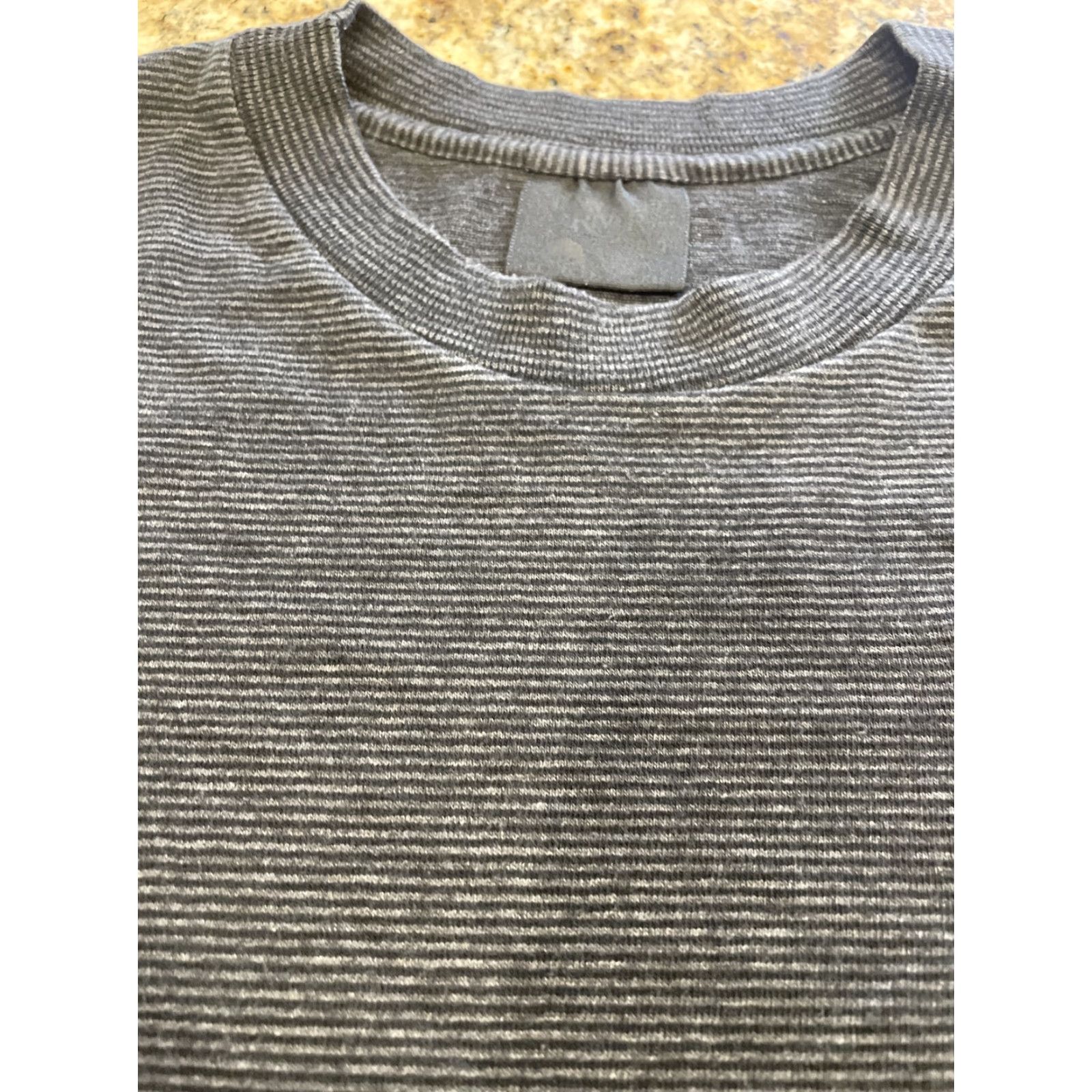 Vintage VINTAGE Rod Stewart Unplugged Striped T-Shirt XL Black Embroidered Single Stitch 80s Mens Size US XL / EU 56 / 4 - 5 Thumbnail