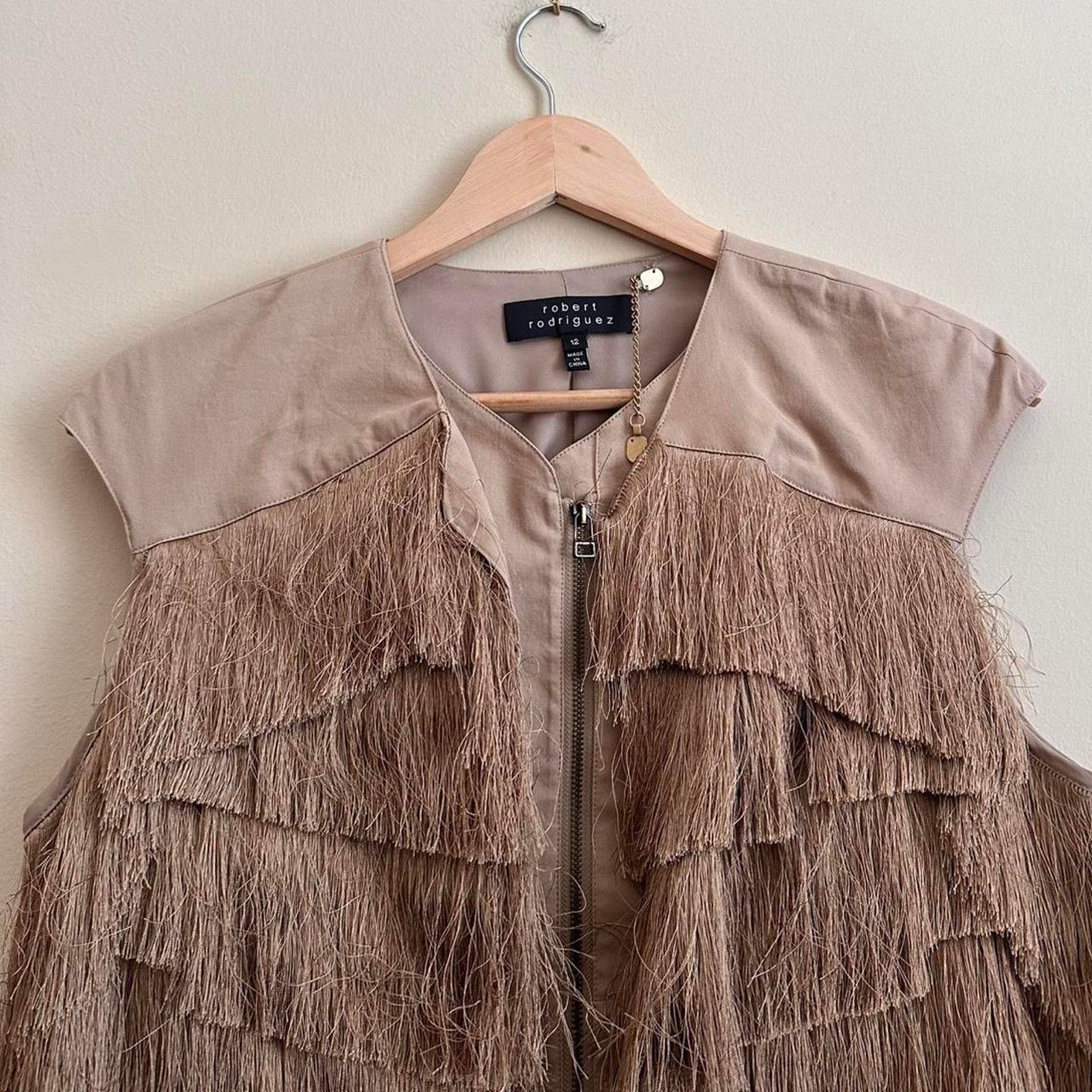 Vintage Robert Rodriguez Fringe Cropped Western Vest Size 12 Size XL / US 12-14 / IT 48-50 - 2 Thumbnail