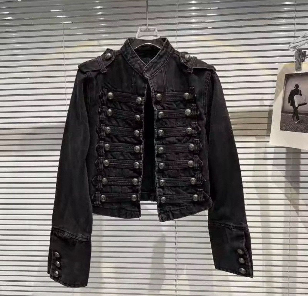 Japanese Brand Vintage Military-Inspired Denim Jacket – Bold, Structured Size US XL / EU 56 / 4 - 1 Thumbnail
