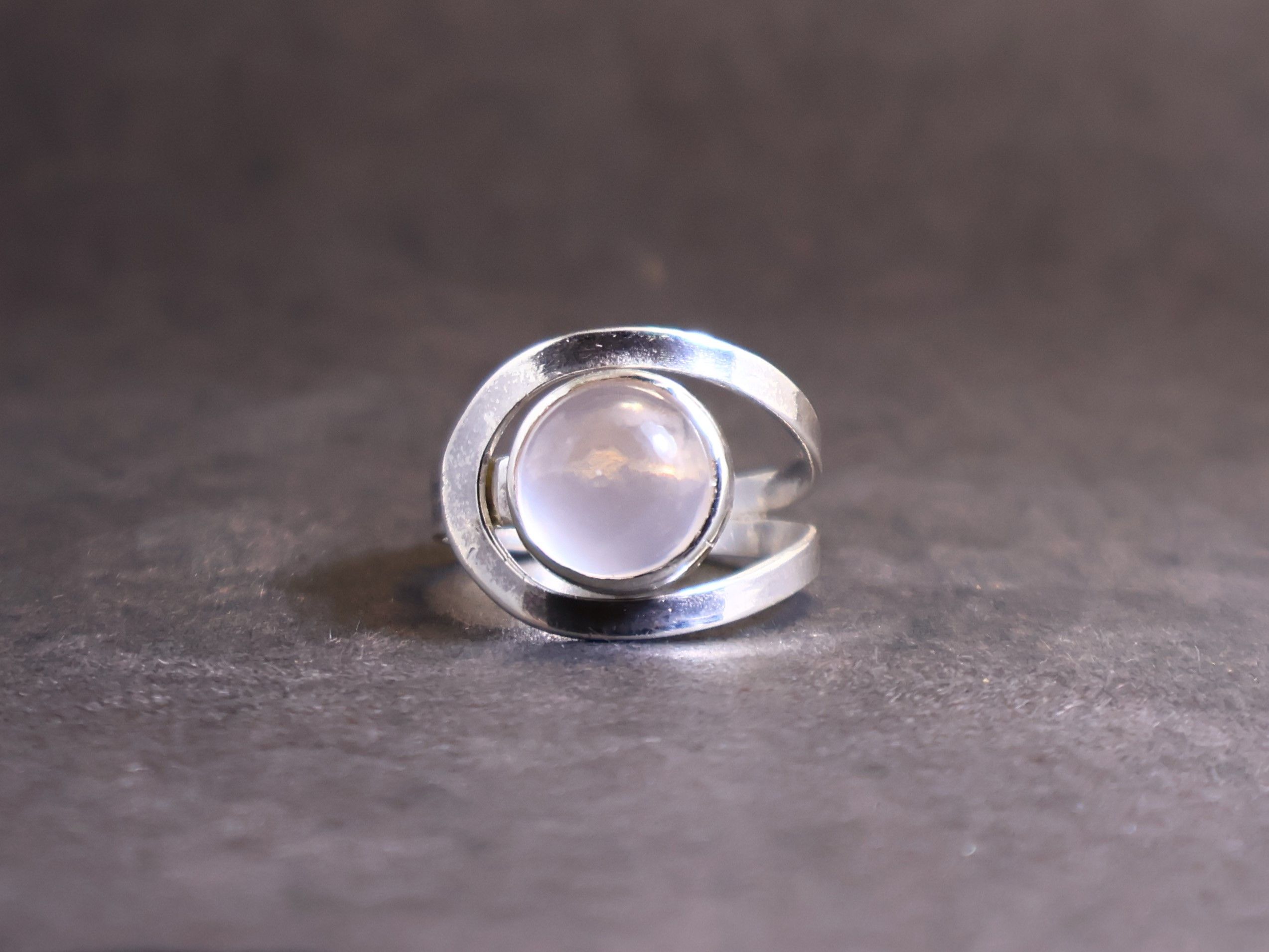 Handmade Rose Quartz Ring, 925 Sterling Silver, Handmade Women Ring, Size ONE SIZE - 2 Thumbnail