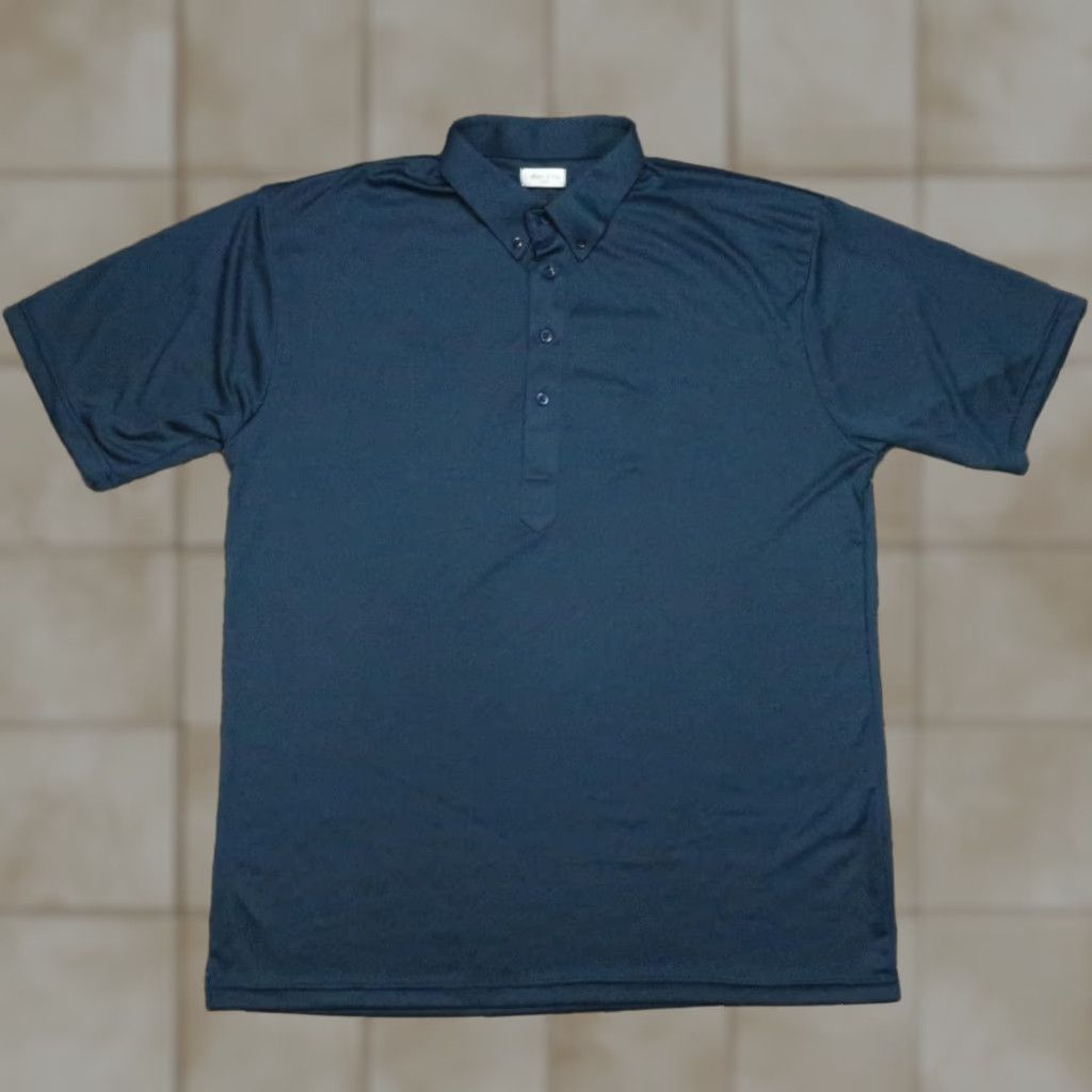 CO VINTAGE Collars & Co Shirt Mens XL Blue Polo Short Sleeve Collared Button Regular Size 48 Size US XL / EU 56 / 4 - 1 Thumbnail