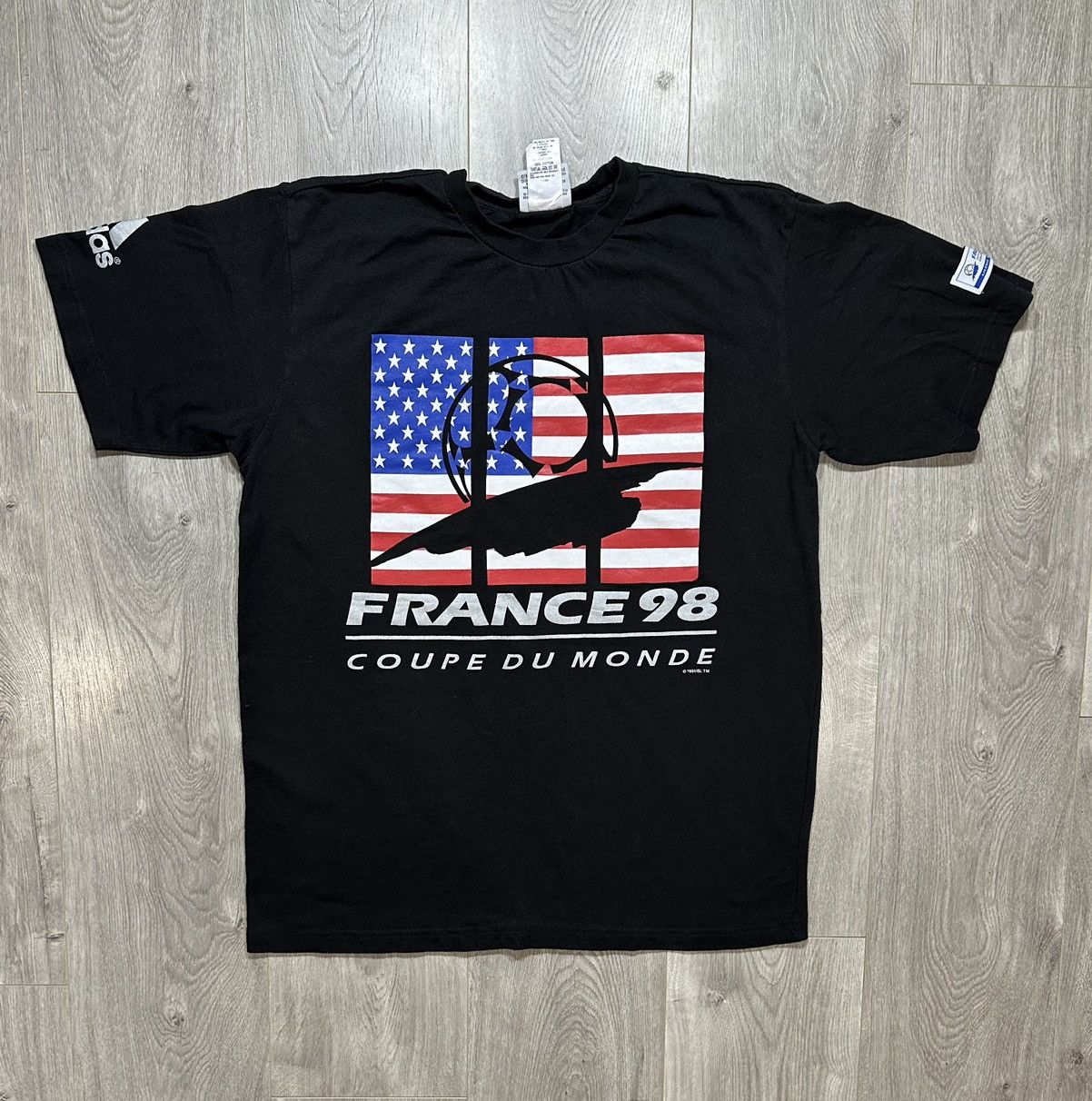 Adidas VINTAGE Adidas World Cup Shirt Adult L 1998 USA Team France Size US L / EU 52-54 / 3 - 1 Thumbnail