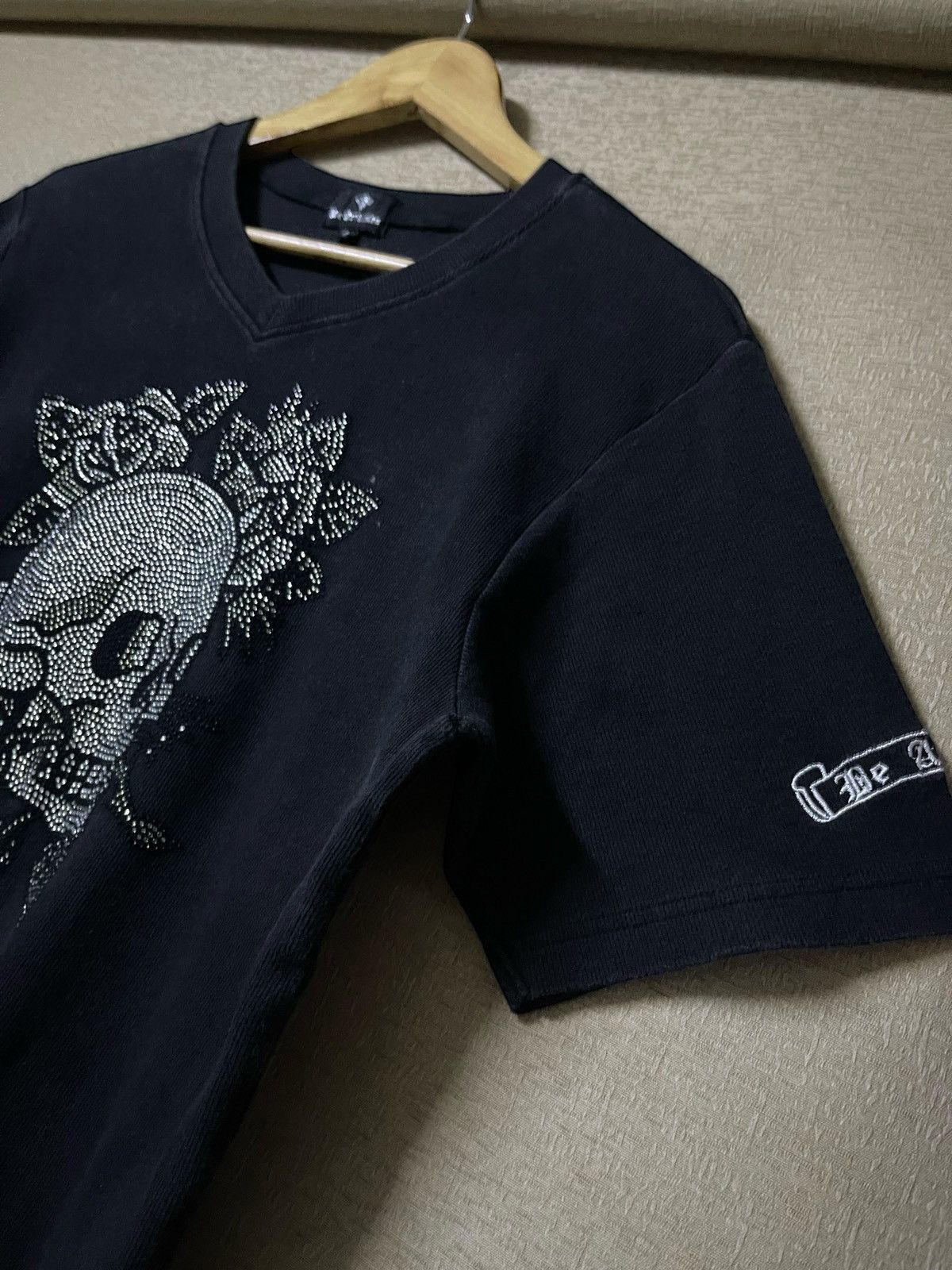 If Six Was Nine Punk Embellished Skull Rose Tattoo By Be For Company Size US L / EU 52-54 / 3 - 5 Thumbnail
