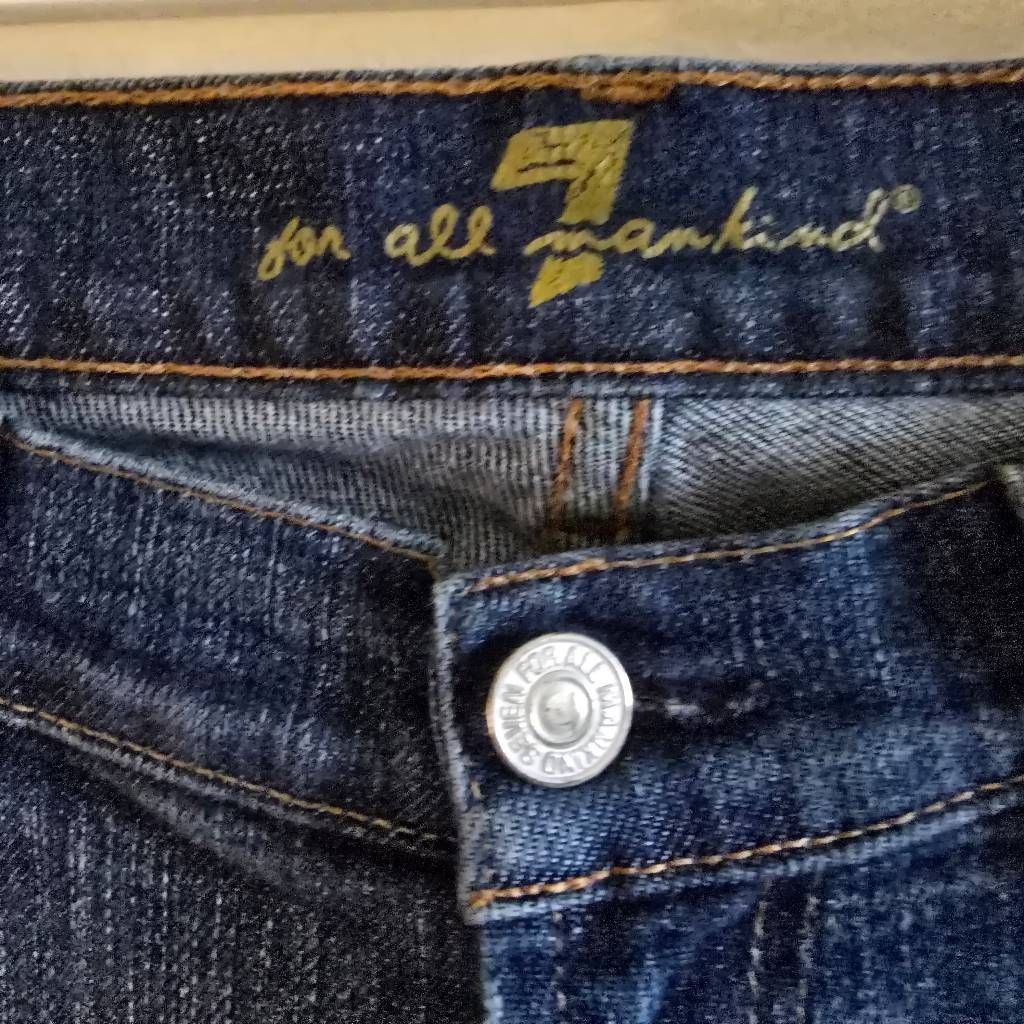 7 For All Mankind 7 For All Mankind Long Legs Bootcut Jeans Sz 28 Dark Wash St Size 28" / US 6 / IT 42 - 8 Thumbnail