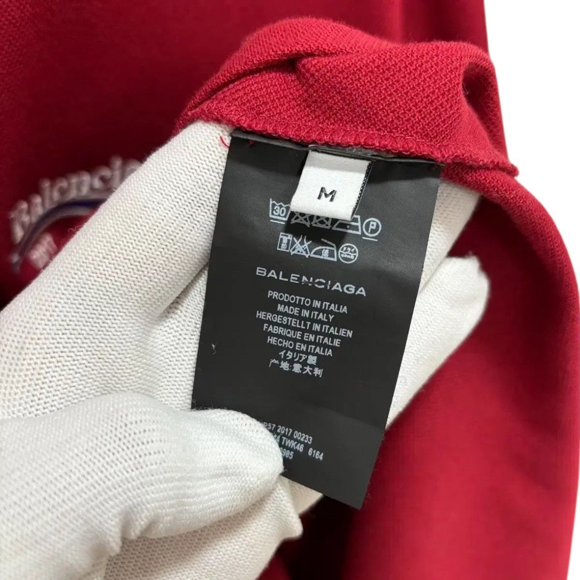 Balenciaga Balenciaga Wave Logo Polo Tee Size US M / EU 48-50 / 2 - 2 Thumbnail