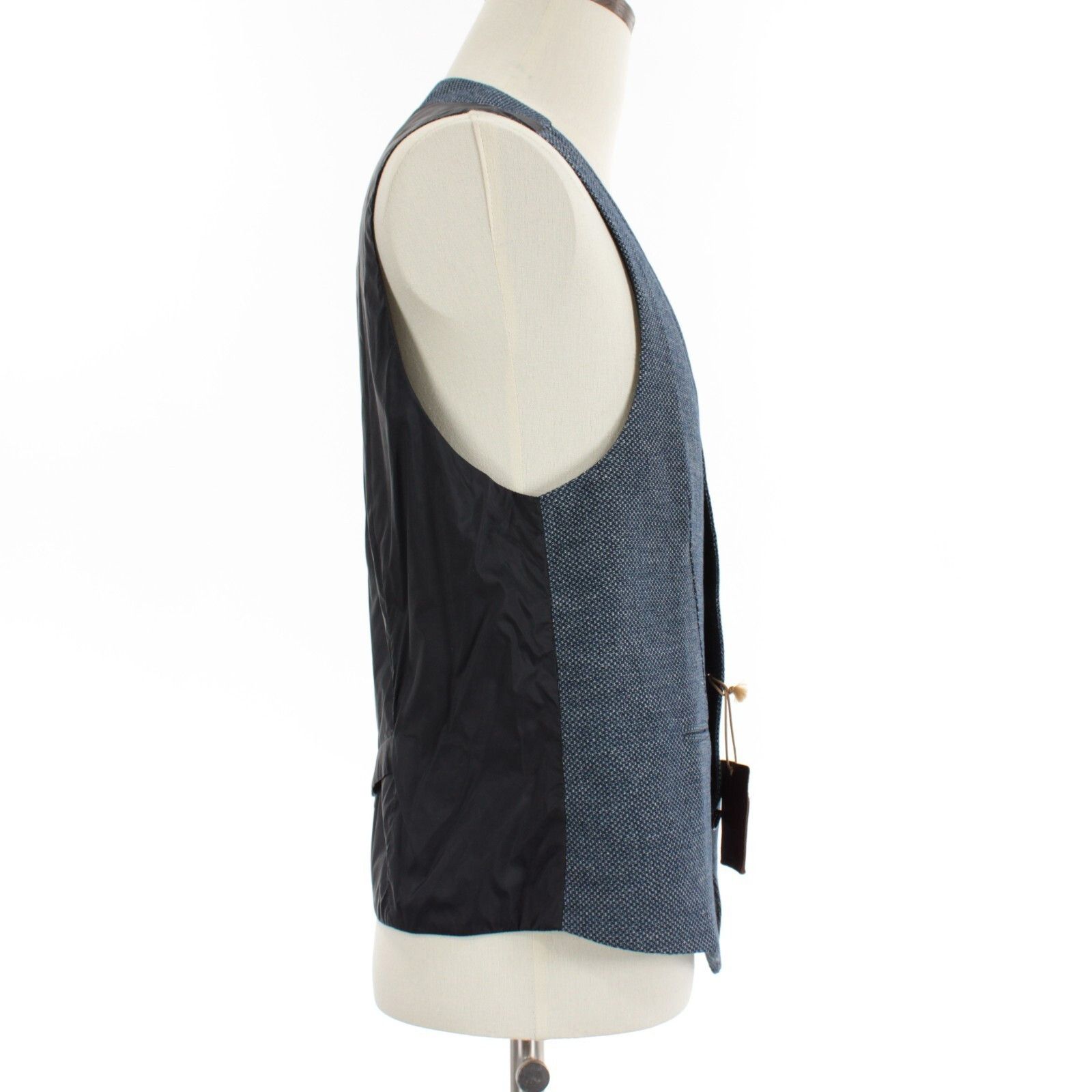 Other Italo Ferretti NWT Vest/Waist Coat Size 50 US 40R in Blue/Wh Size 40R - 3 Thumbnail