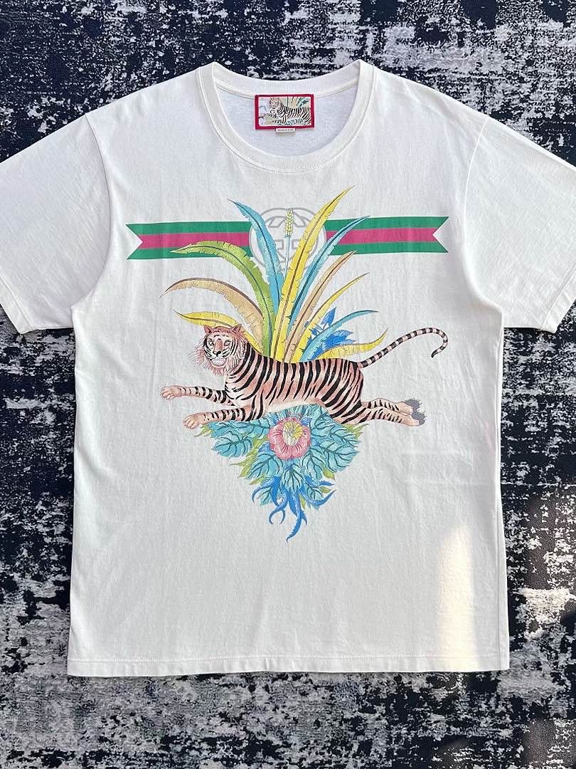 Gucci Gucci Tiger Print T-Shirt Size XS Size US XS / EU 42 / 0 - 1 Thumbnail