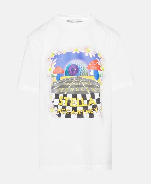 VIP【関税送料無料】希少 STELLA McCARTNEY PINEAPPLE T-SHIRT Chloé by Stella McCartney pineapple print green cotton top