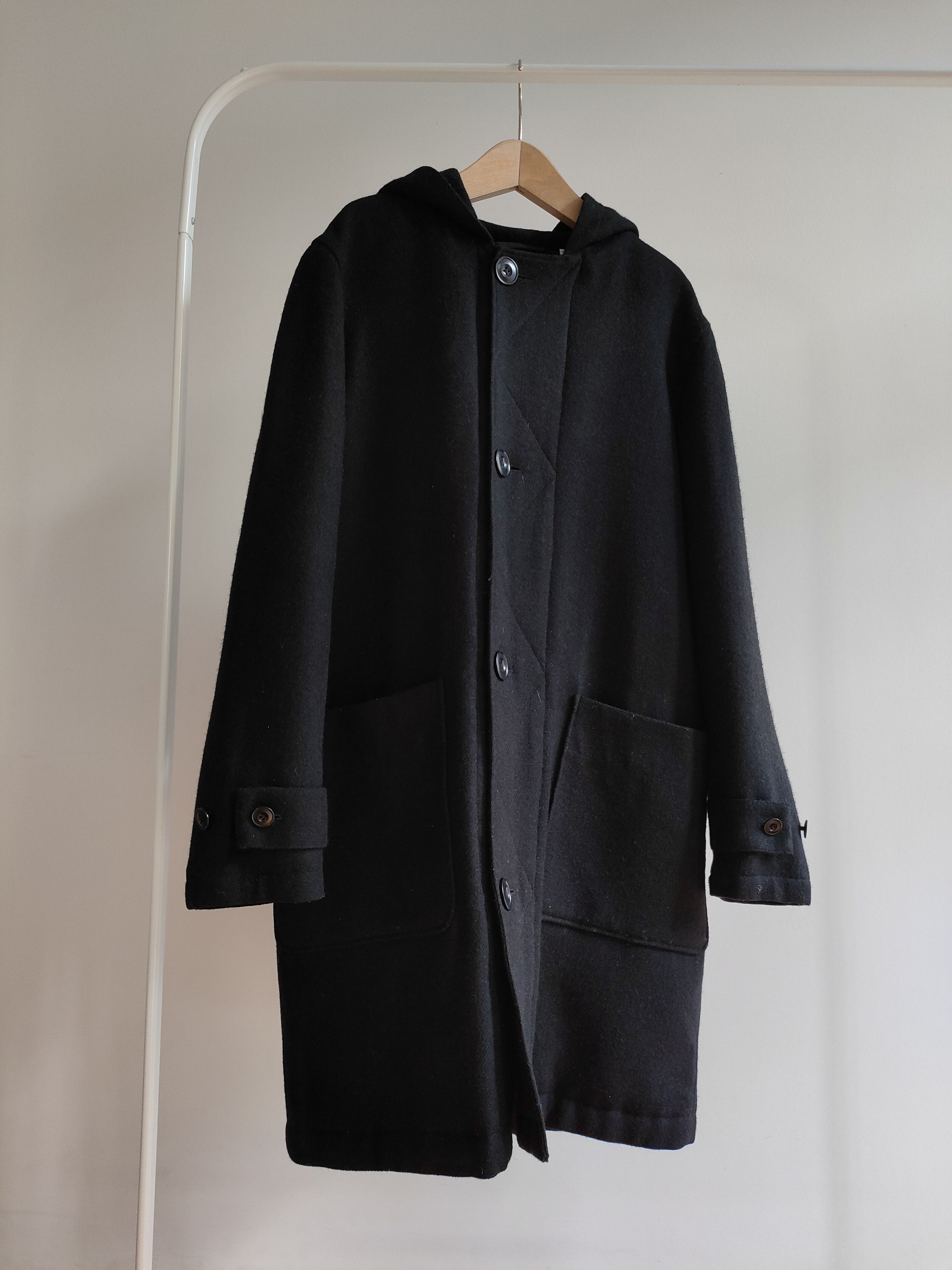 Lemaire × Uniqlo Uniqlo and Lemaire Hooded Wool Coat Size US M / EU 48-50 / 2 - 1 Thumbnail