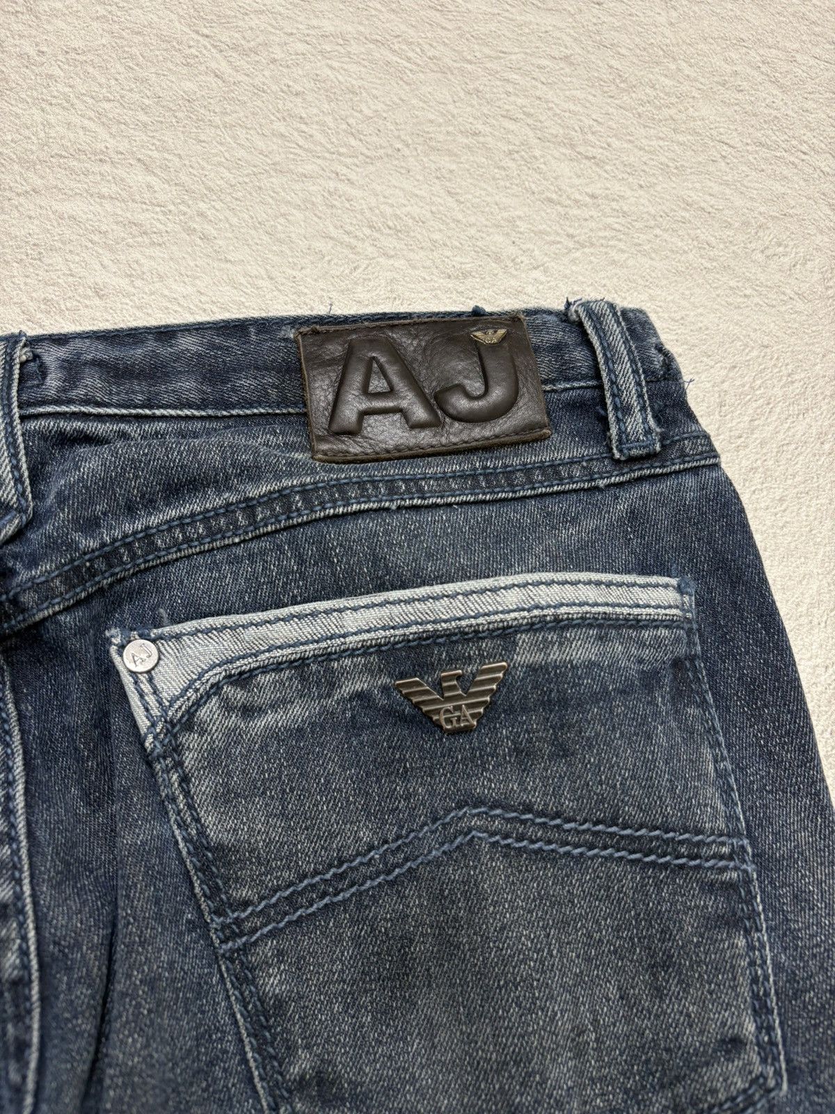 Armani Exchange × Giorgio Armani 2000s armani exchange wash denim y2k style Size US 30 / EU 46 - 8 Thumbnail