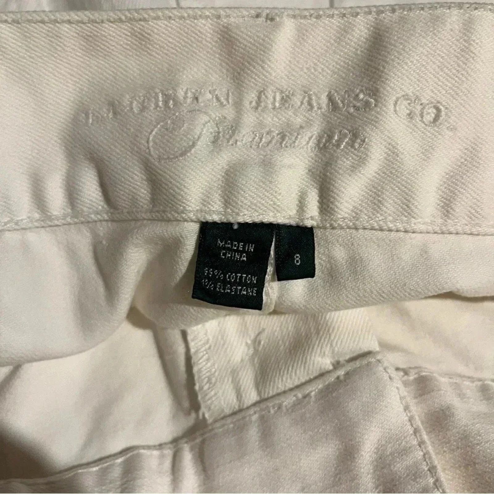 Lauren Ralph Lauren Ralph Lauren White Wide Leg Jeans Sz 8 High Waisted Size 30" / US 8 / IT 44 - 2 Thumbnail