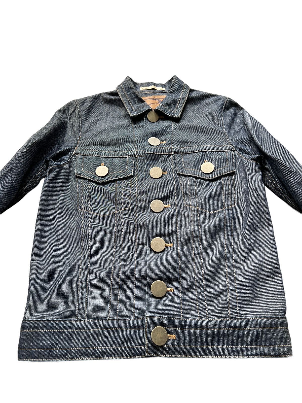 Beauty Beast 1990 Beauty Beast Large Brass Button Denim Jacket Size US M / EU 48-50 / 2 - 7 Thumbnail