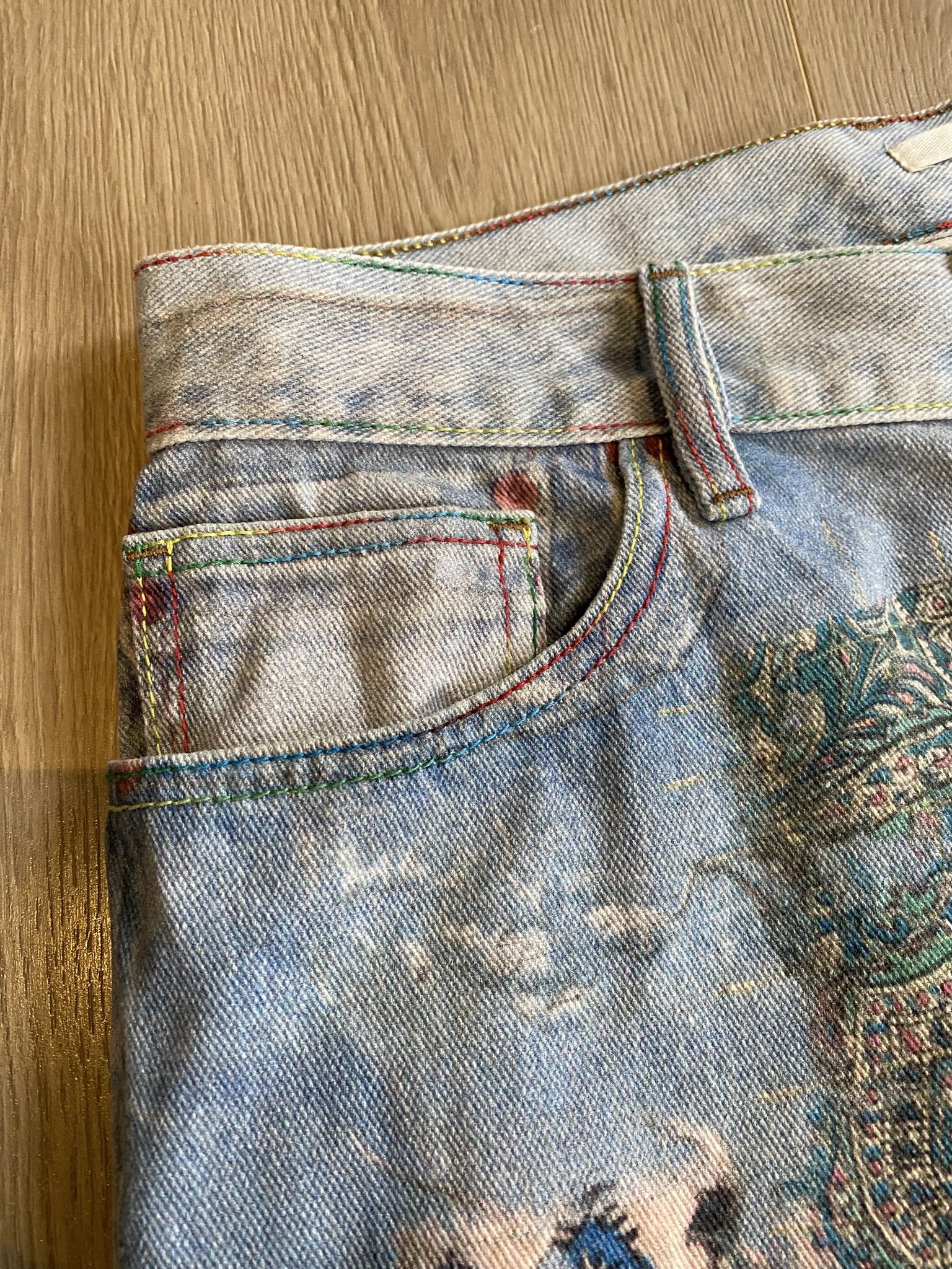 (di)vision × Acne Studios $385 - 31 - Trompe L'oeil Print Jeans Size US 31 - 16 Thumbnail
