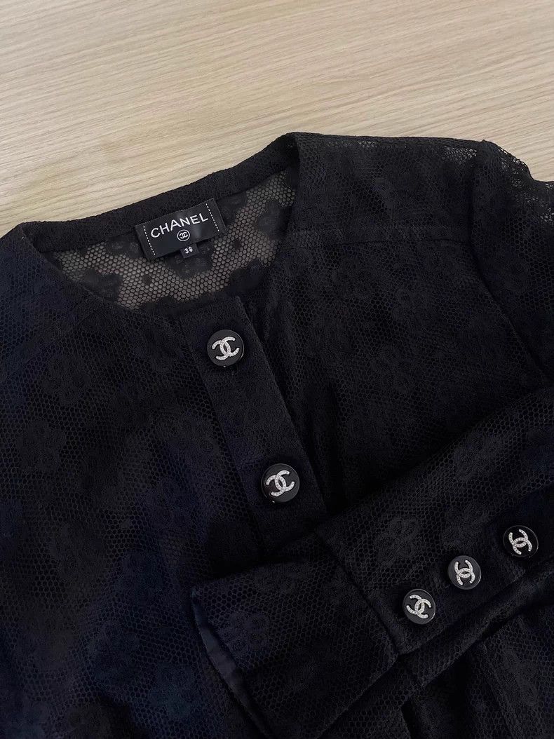 Chanel Chanel 23a black lace coat Size XS / US 0-2 / IT 36-38 - 4 Thumbnail