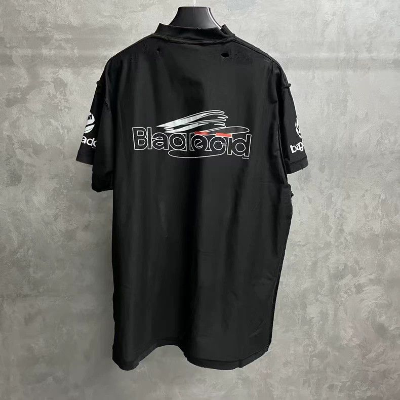 Balenciaga Balenciaga Latest black logo monogrammed crewneck short sle Size US S / EU 44-46 / 1 - 5 Thumbnail