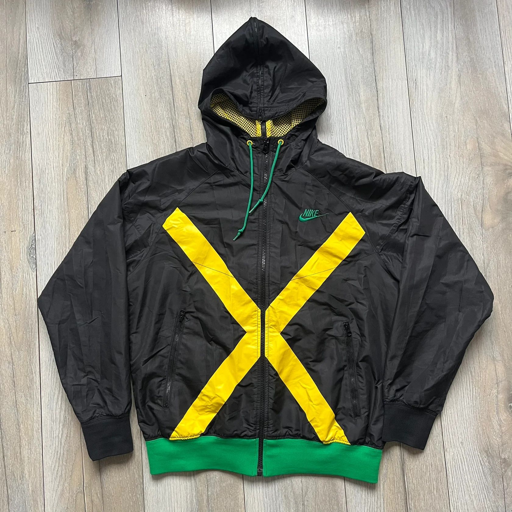 Nike Nike Jamaica Olympics 2008 Split Windbreaker (Small) Size US S / EU 44-46 / 1 - 1 Thumbnail