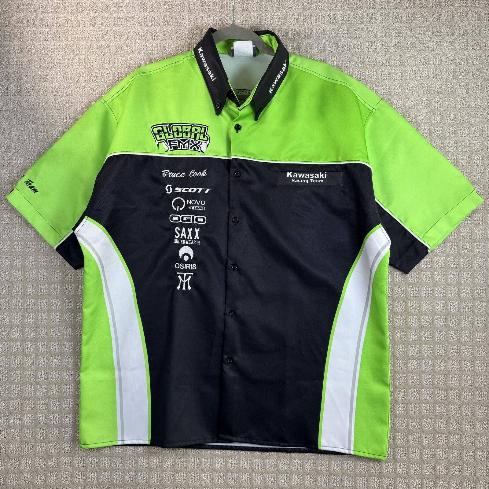 Other Kawasaki Racing Team button up short sleeve shirt XL Size US XL / EU 56 / 4 - 1 Thumbnail