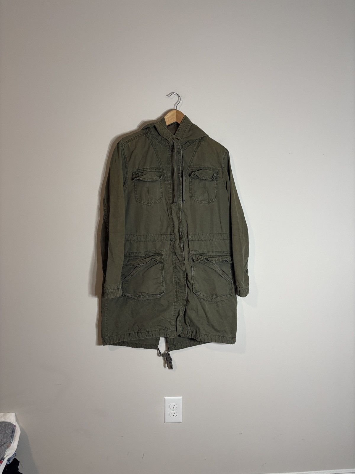 Old Navy Vintage Y2K Old Navy Olive Green Military Field Jacket Large Size L / US 10 / IT 46 - 2 Thumbnail