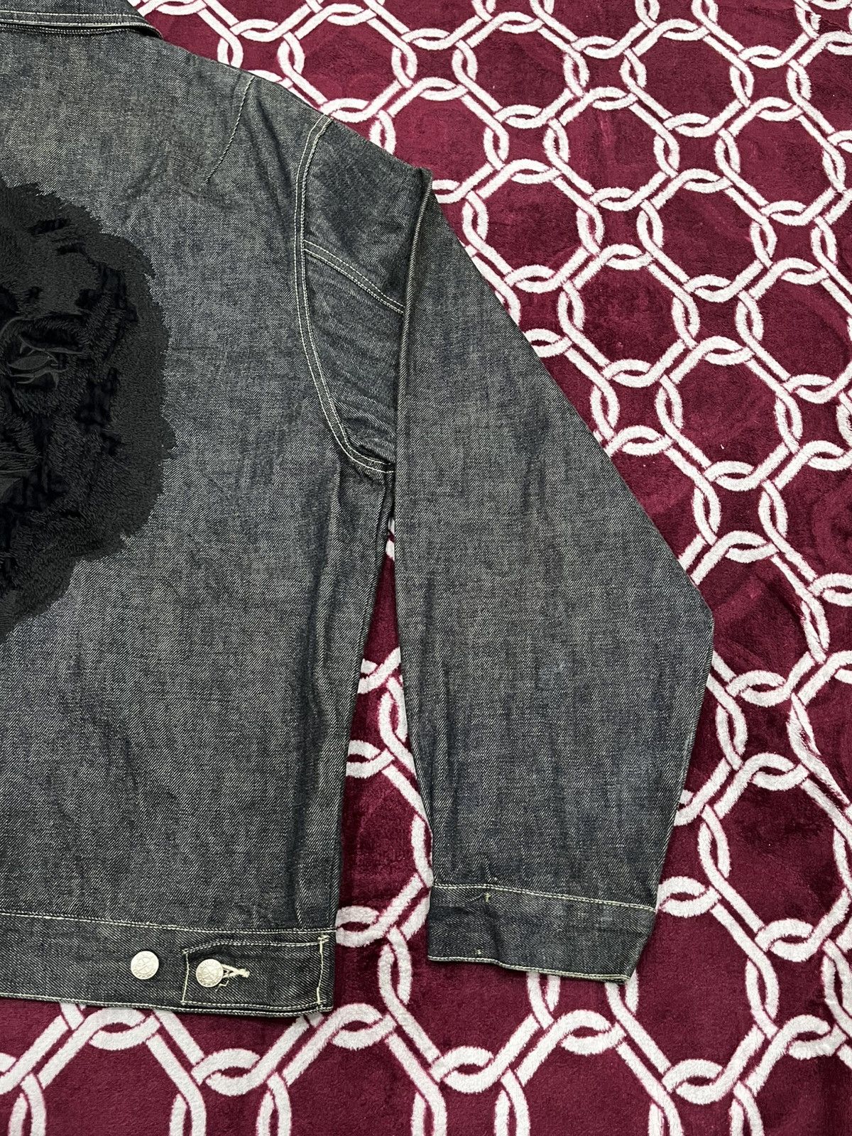 Cross Colours Cross Colours Tiger Embroidered Denim Jacket Size US XXL / EU 58 / 5 - 17 Thumbnail