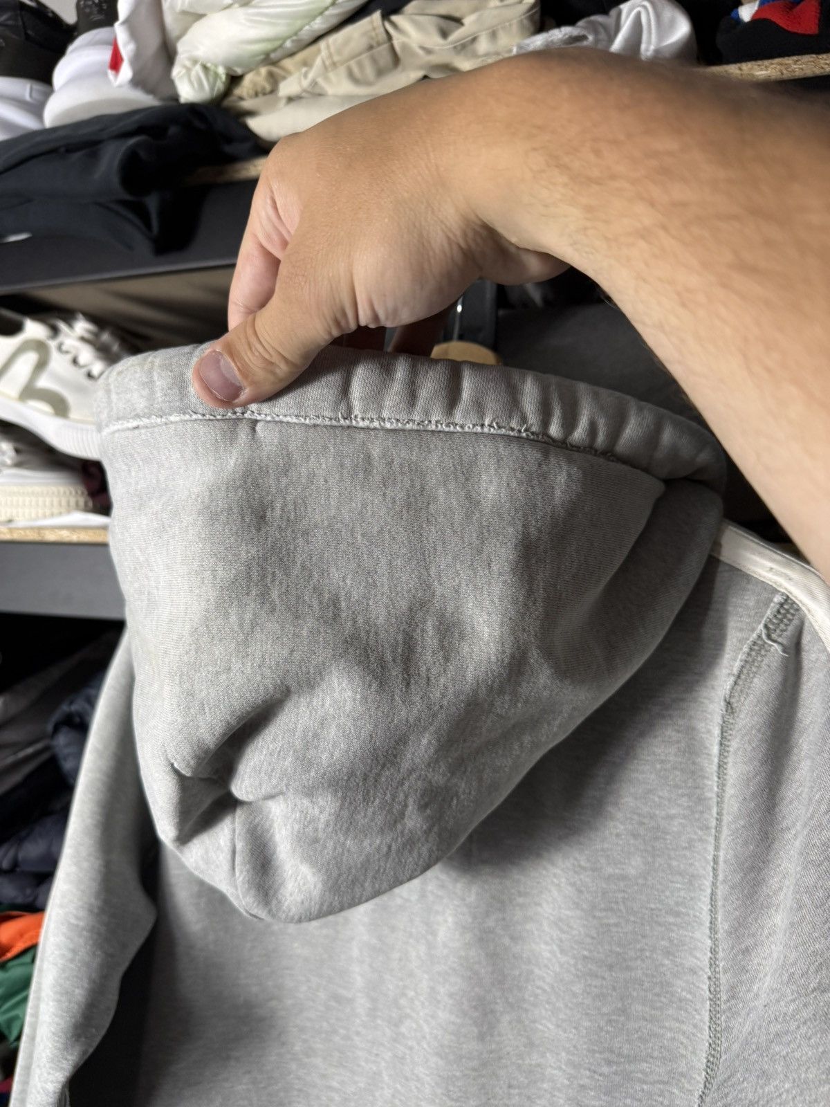 Abercrombie & Fitch Vintage Abercrombie & Fitch Distressed Zip Hoodie Y2K Grey Size US S / EU 44-46 / 1 - 16 Thumbnail