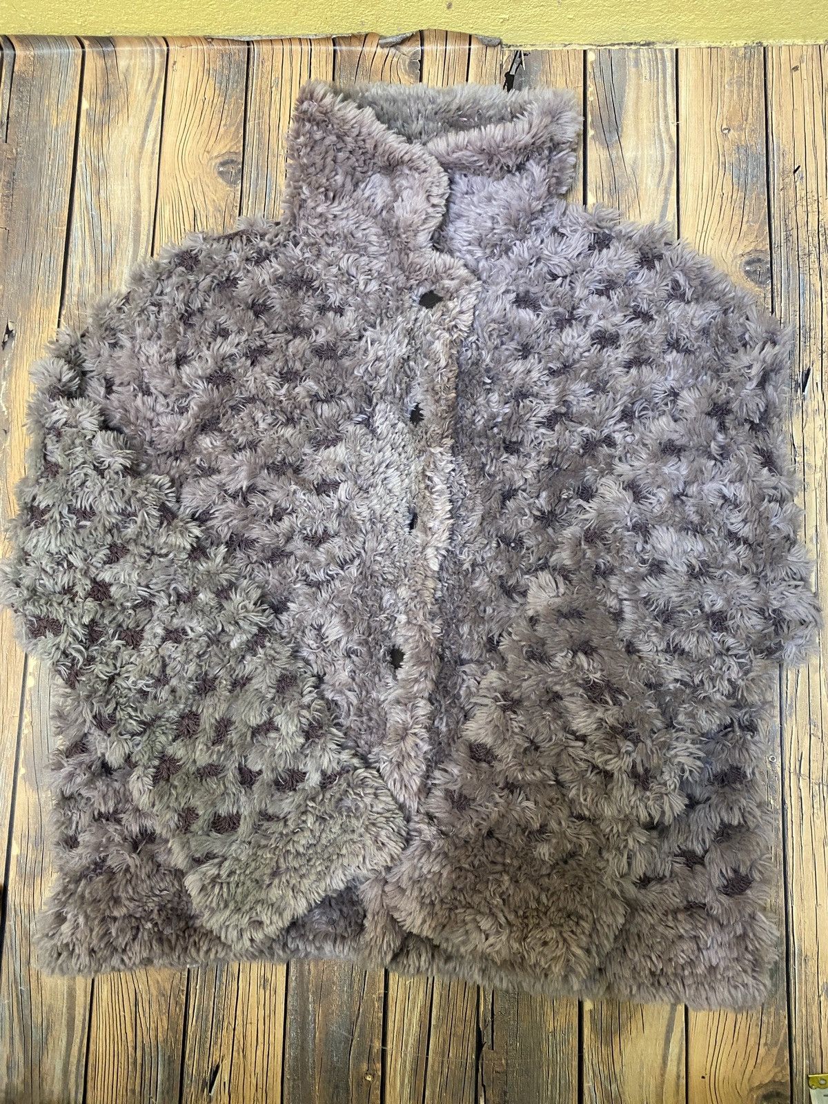 Homespun Knitwear Paula Lishman Knitted Fur Jacket - Handmade in Canada - mink Size M / US 6-8 / IT 42-44 - 9 Thumbnail