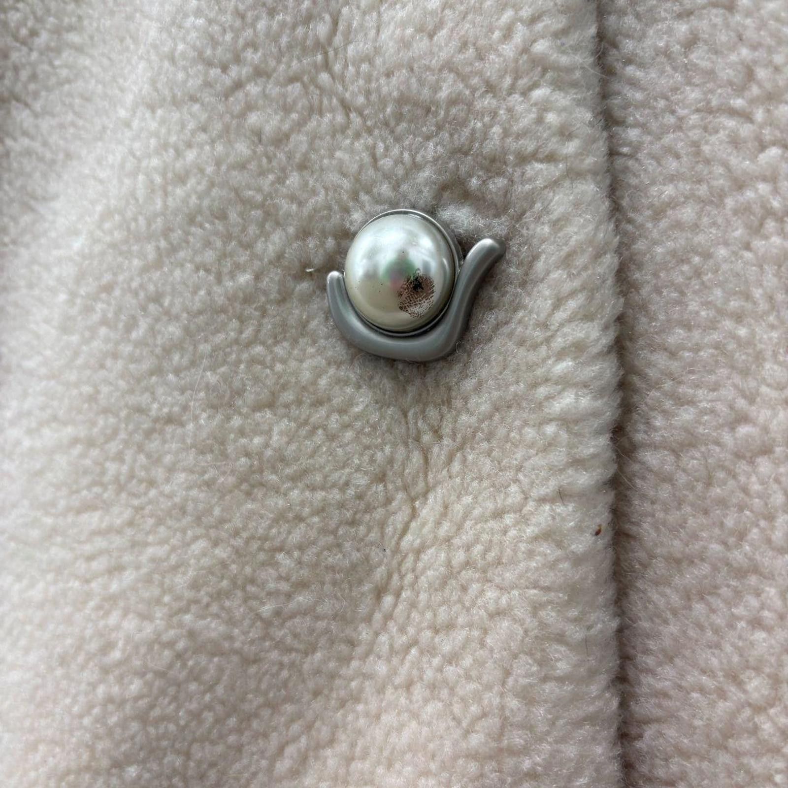 Other Vintage Y2K Cream Fleece Princess Coat with Genuine Fox Fur Size M / US 6-8 / IT 42-44 - 3 Thumbnail