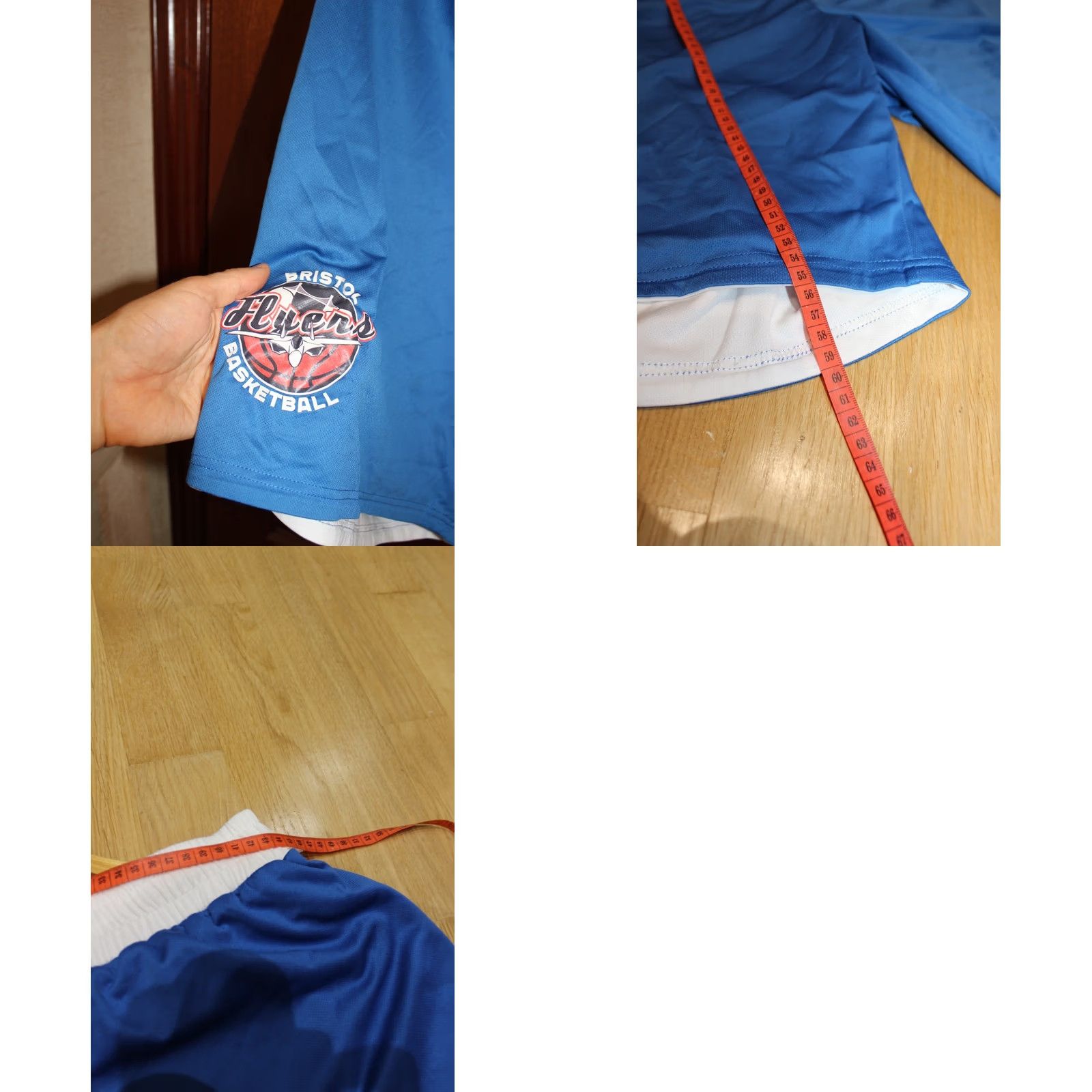 Kappa Kappa Bristol Flyers Shorts white/blue reverse type 4XL Men Basketball Short Size US 39 - 8 Thumbnail