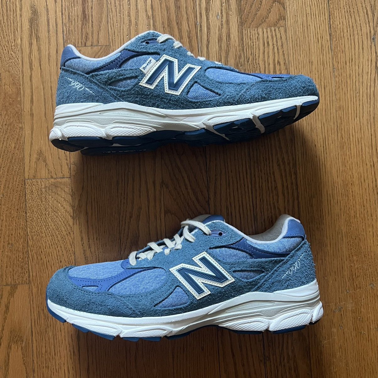 image of Levis x New Balance Levi’S 990V3 “Mallard Blue” Shoes in Navy Blue, Men's (Size 10)