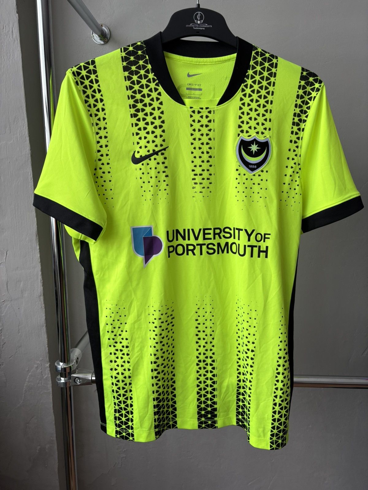 Nike 2025/26 Nike Portsmouth FC Away Soccer Jersey Men’s Green L Size US L / EU 52-54 / 3 - 2 Thumbnail