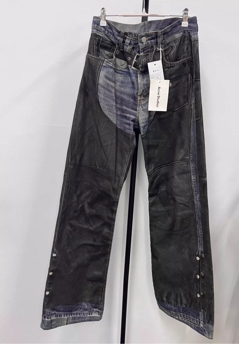 Acne Studios acne studios Heavy industry waste trompe l 'oeil loose jean Size US 32 / EU 48 - 1 Thumbnail
