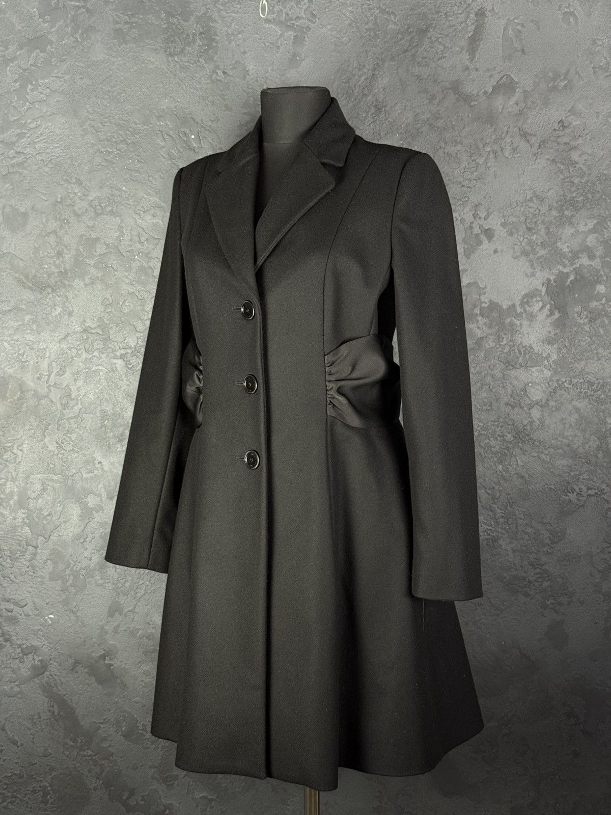 Love Moschino Love Moschino Black Wool Jackets & Women's Coat Size M / US 6-8 / IT 42-44 - 1 Thumbnail