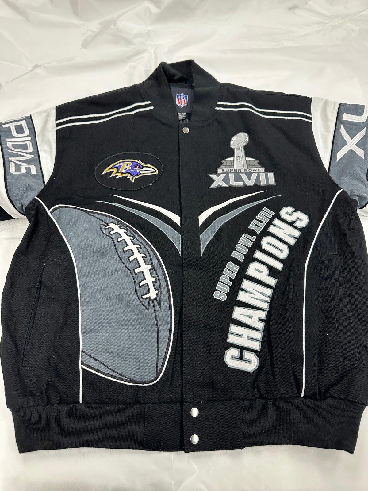 NFL Baltimore Ravens XLVII Champions NFL Jacket XXL 29x30.5 Size US XXL / EU 58 / 5 - 8 Thumbnail