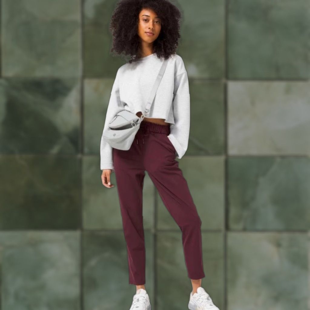 Lululemon VINTAGE Lululemon Keep Moving 7/8 Pant High Rise 12 Cassis Full-On Luxtreme Regular 27in Women Waist 32in Pockets Athleisure Size 34" / US 12 / IT 48 - 1 Thumbnail