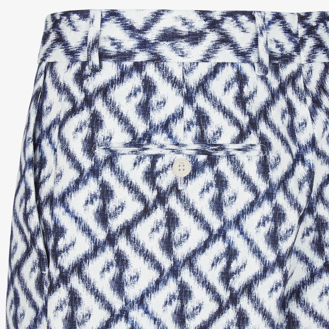 Fendi o1loc1c0824 Bermudas Shorts in Blue/White Size US 28 / EU 44 - 3 Thumbnail