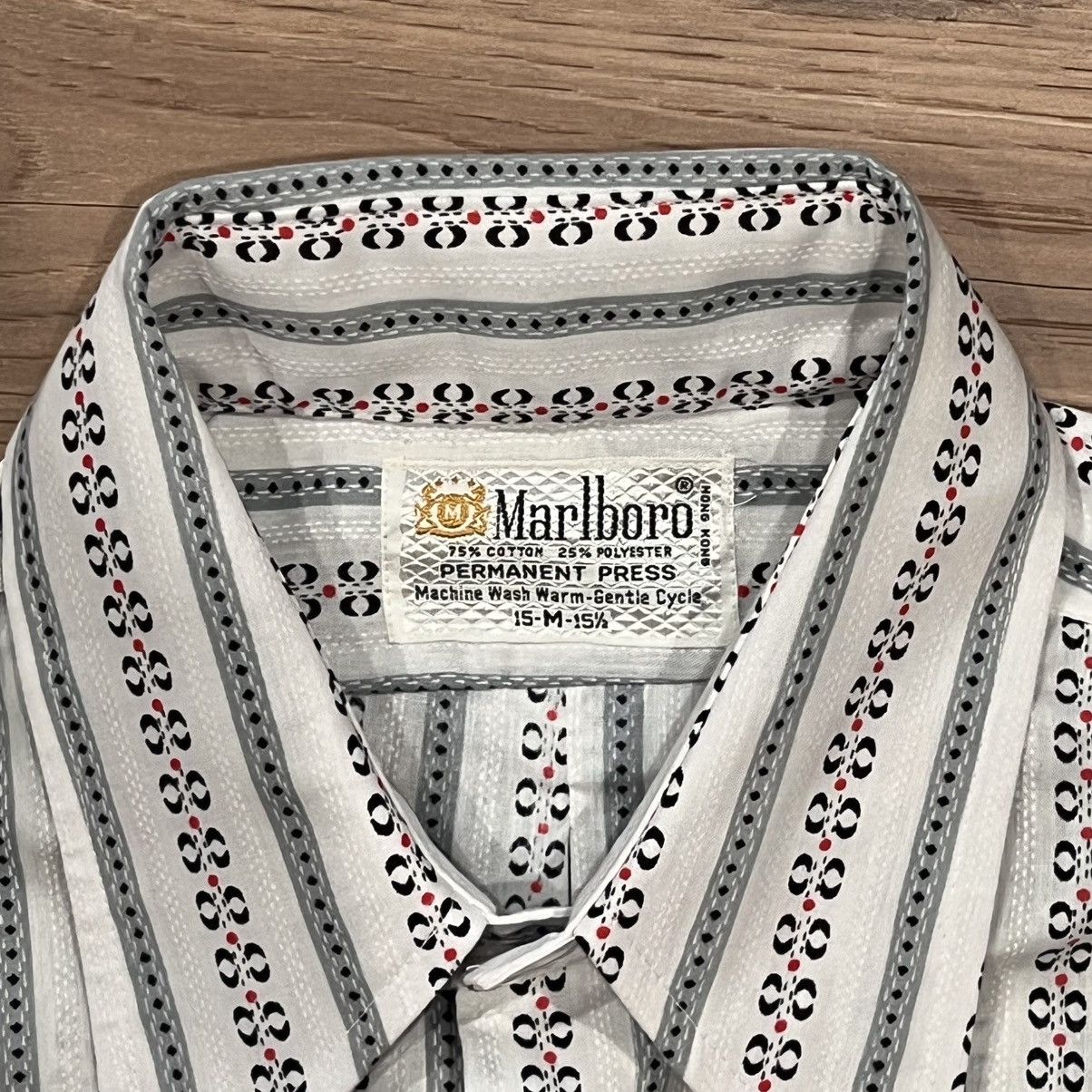 Marlboro Vintage Marlboro Button Down Shirt White Large with Red Tie Size US L / EU 52-54 / 3 - 2 Thumbnail