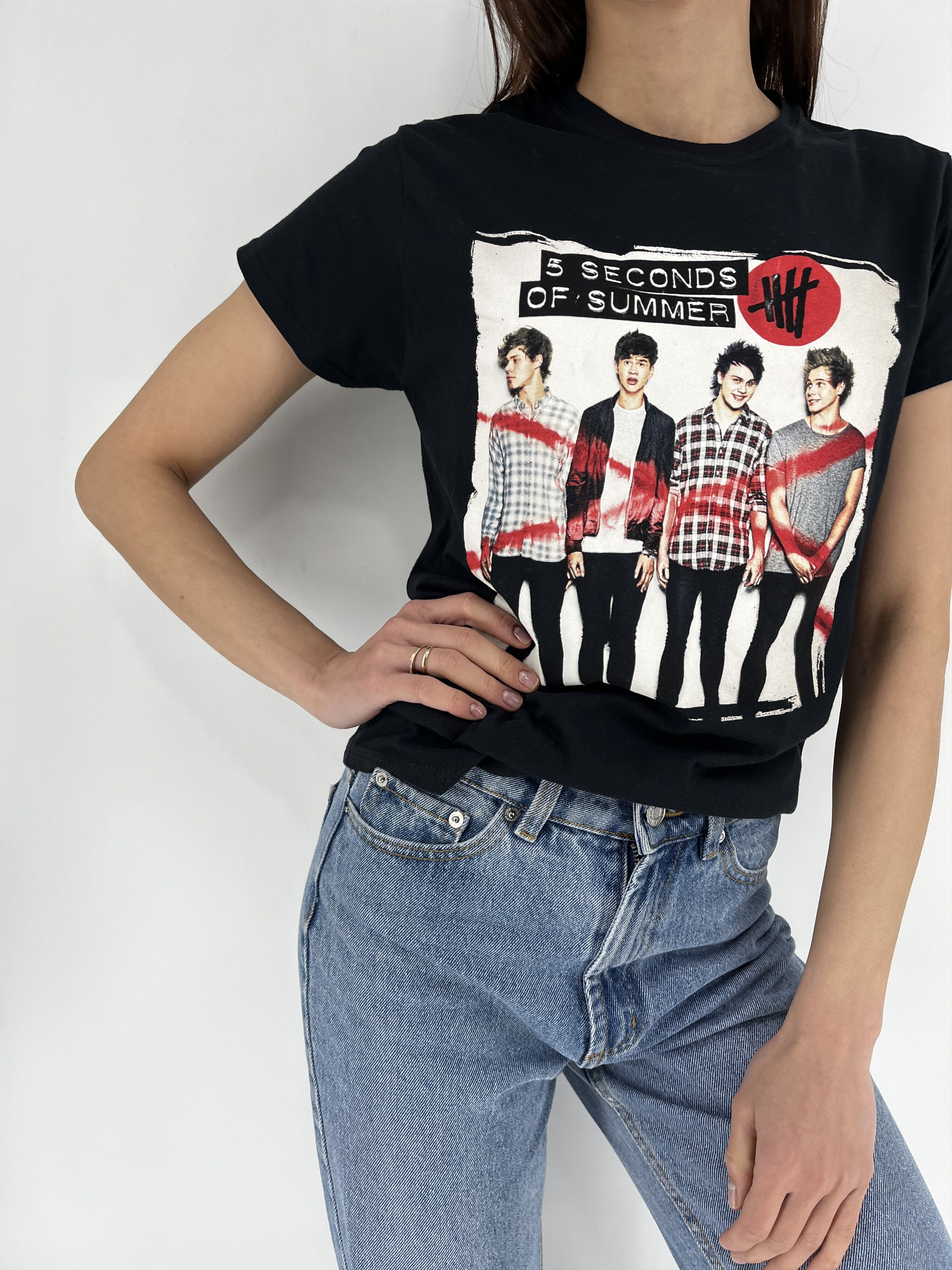 Band Tees 5 Seconds of Summer Rock Out With Your Socks Out Tour 2015 Size L / US 10 / IT 46 - 3 Thumbnail