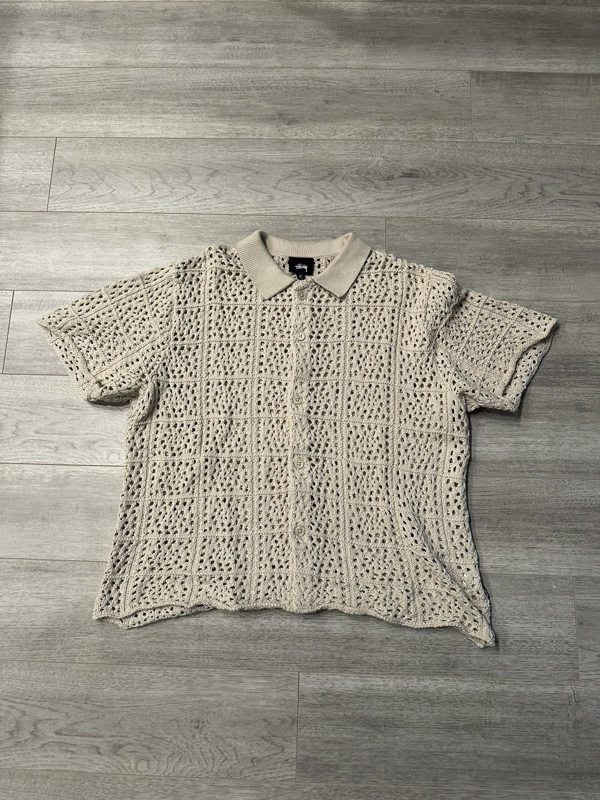 Stussy Stussy Crochet Shirt Medium | Grailed