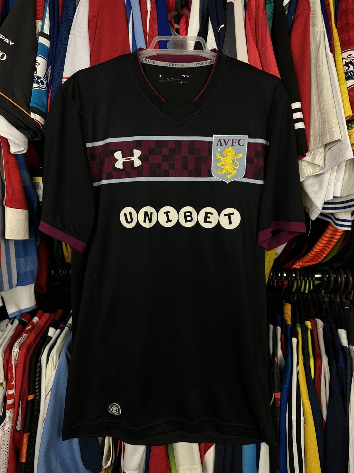 Under Armour ASTON VILLA 2017 FOOTBALL SHIRT SOCCER JERSEY UNDER ARMOUR Size US M / EU 48-50 / 2 - 1 Thumbnail