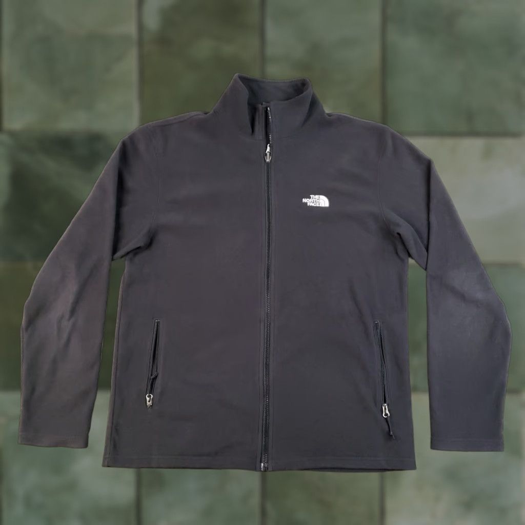 The North Face North Face Sweatshirt Medium Black Fleece Full Zip Mock Neck Lightweight Z Mens Size US M / EU 48-50 / 2 - 1 Thumbnail