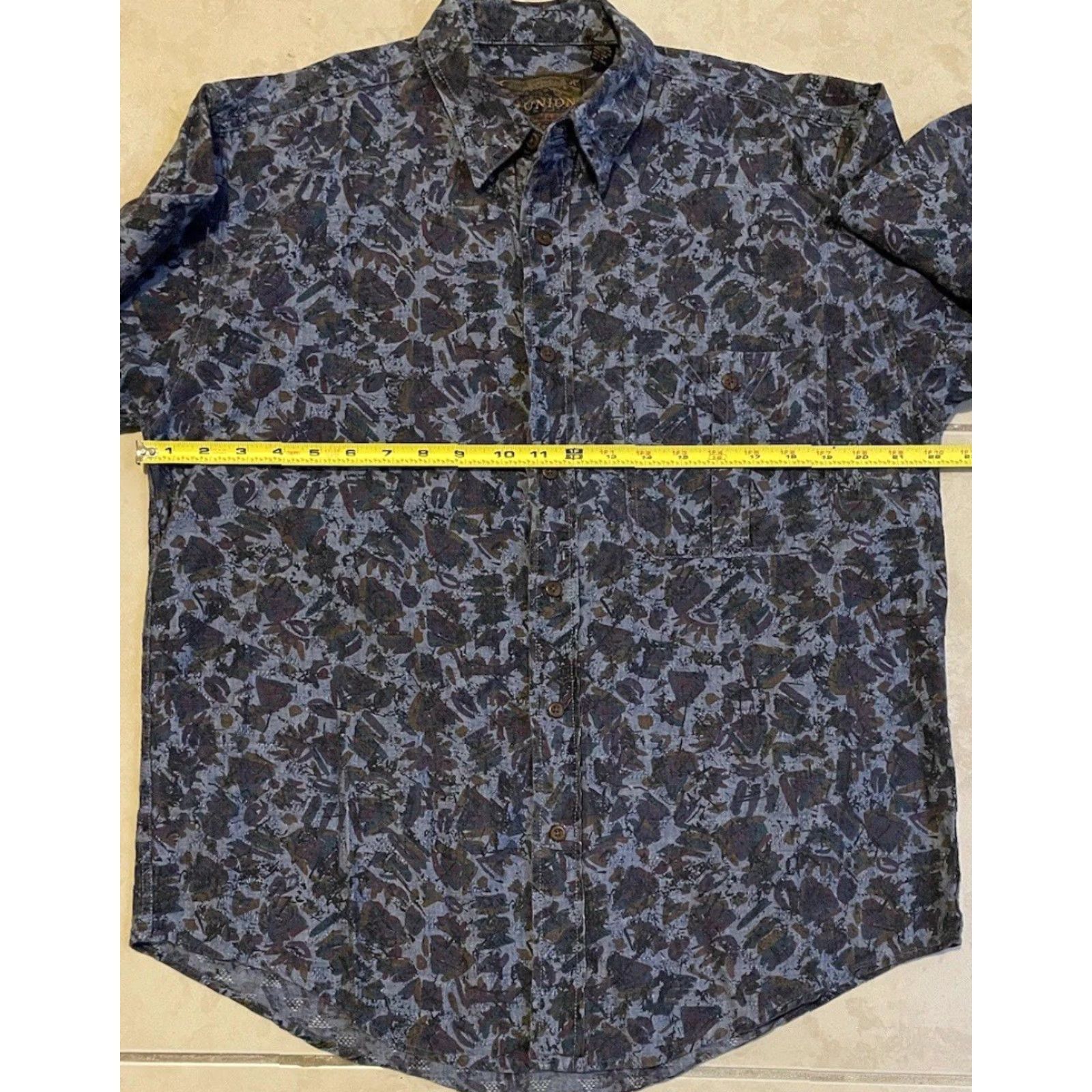 Gotcha Vtg 90s Abstract Art All Over Print Shirt S Polo Long Sleeve Blue Mens Gotcha Surf Beach Grunge 80s Vaporwave Aztec OSS Size US S / EU 44-46 / 1 - 5 Thumbnail