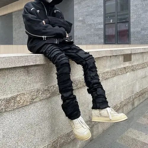 VIBE Destruction Waxed Jeans Size US 28 / EU 44 - 4 Thumbnail