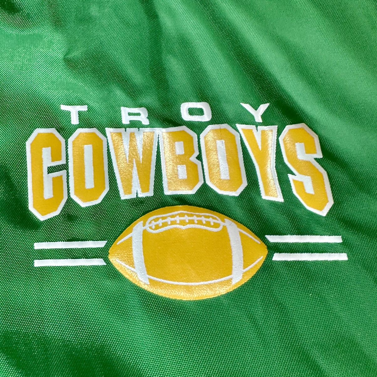 Vintage Vintage Rennoc Varsity Bomber Jacket, Troy Cowboys Football Size US S / EU 44-46 / 1 - 3 Thumbnail