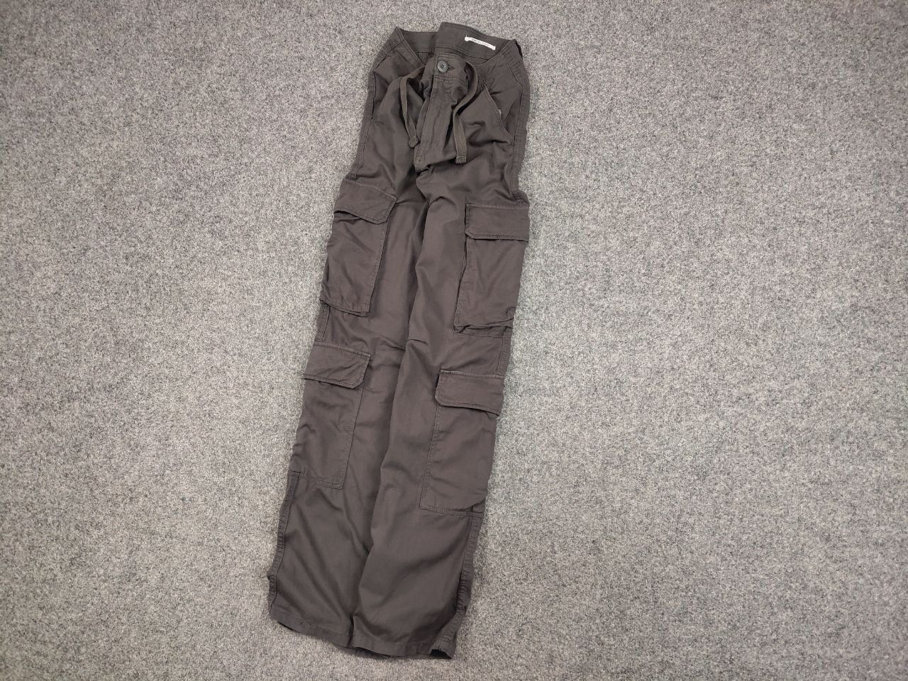 Japanese Brand Vintage Japan Style Y2K Straight Multicargo Gray Baggy Pants Size US 32 / EU 48 - 3 Thumbnail
