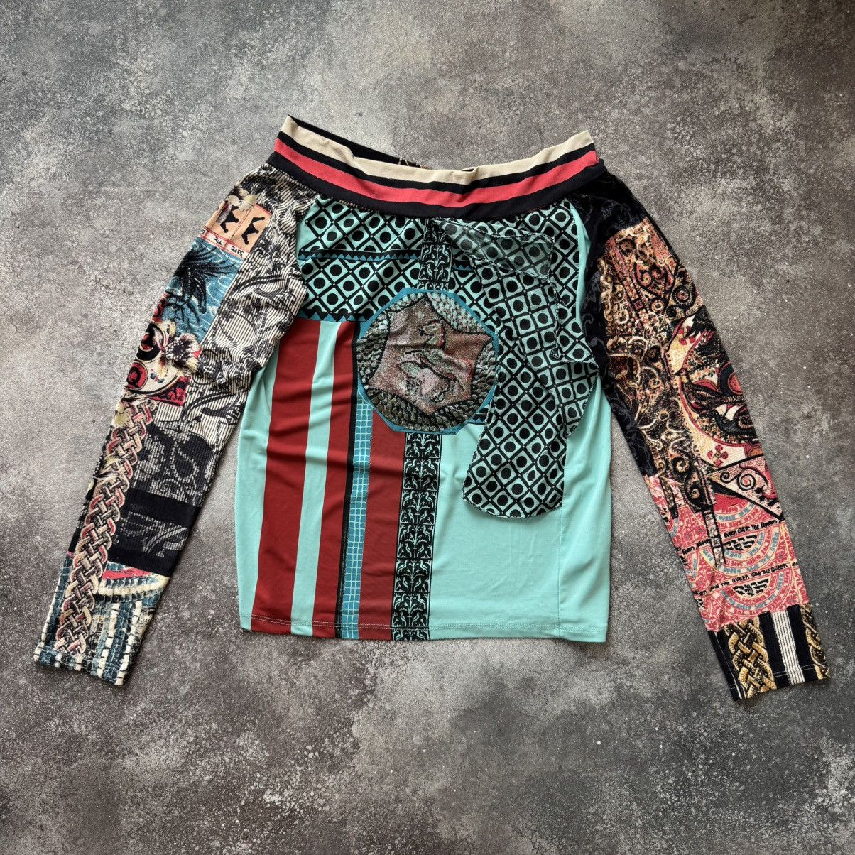 20471120 Save the Queen Y2K Crazy Blouse (Jean Paul Gaultier Style) Size XL / US 12-14 / IT 48-50 - 1 Thumbnail