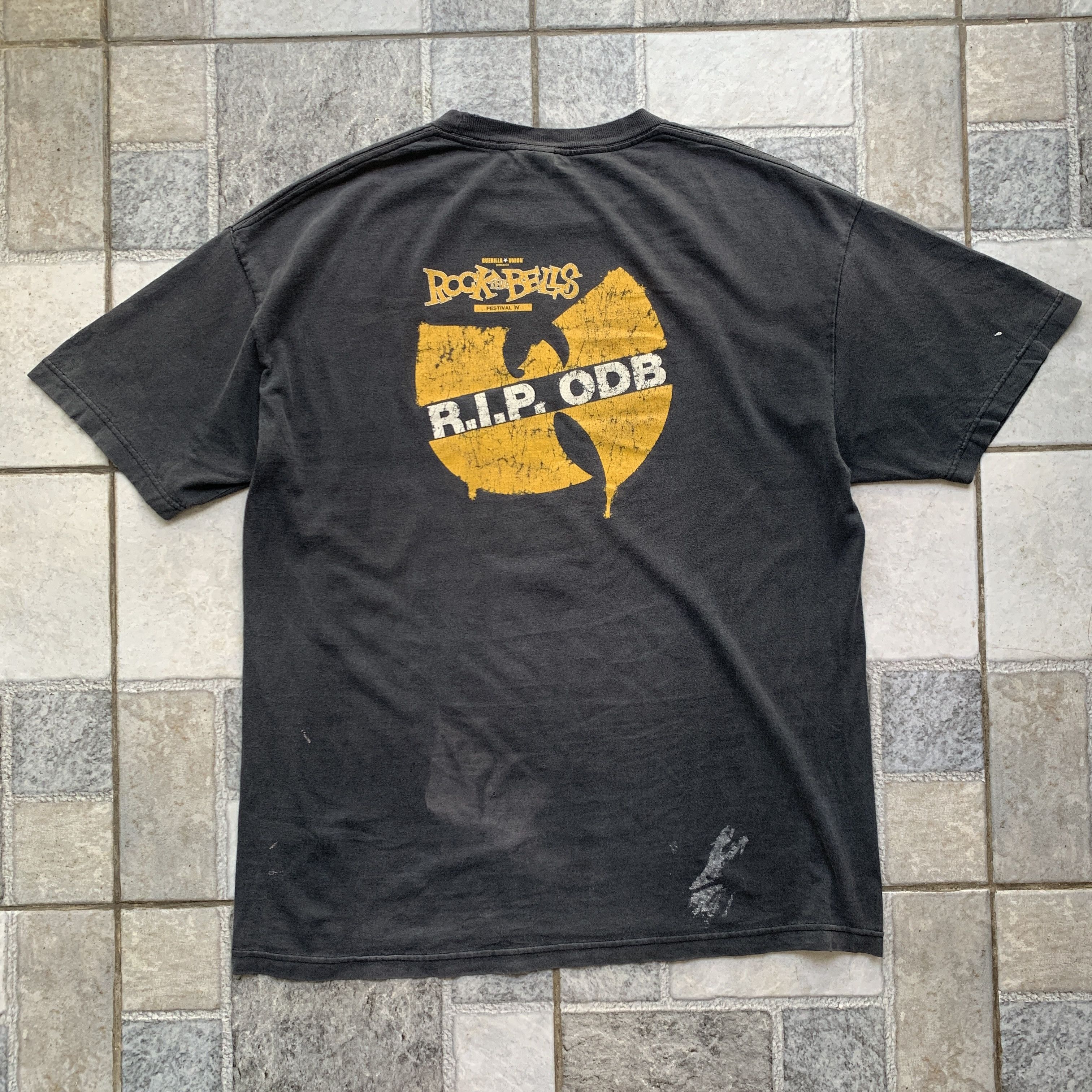 Vintage Vintage Guerilla Union Wutang Clan Rip ODB Rap Tee Shirt Size US XL / EU 56 / 4 - 4 Thumbnail