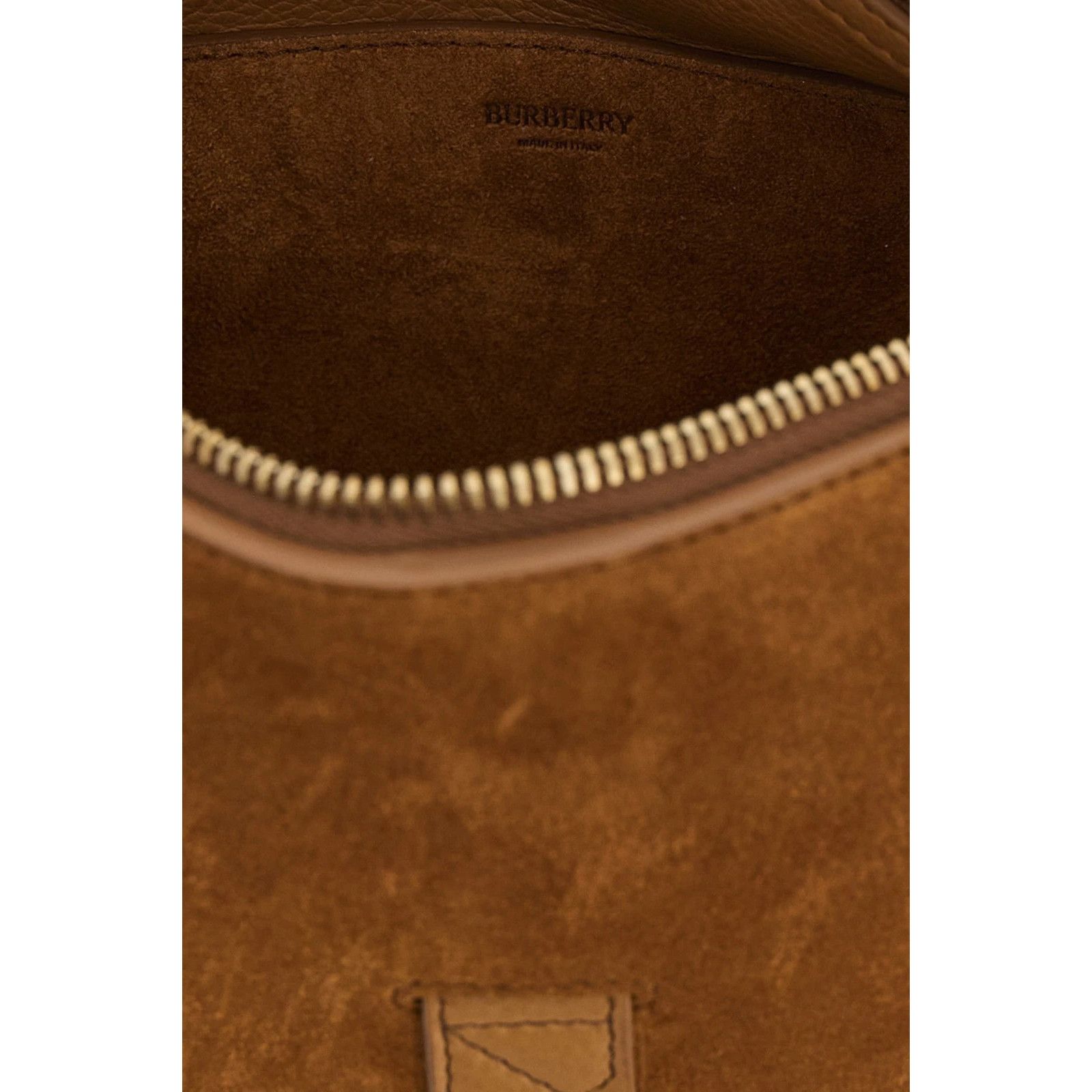Burberry BURBERRY B Clip Beige Suede Messenger Bag New Size ONE SIZE - 4 Thumbnail