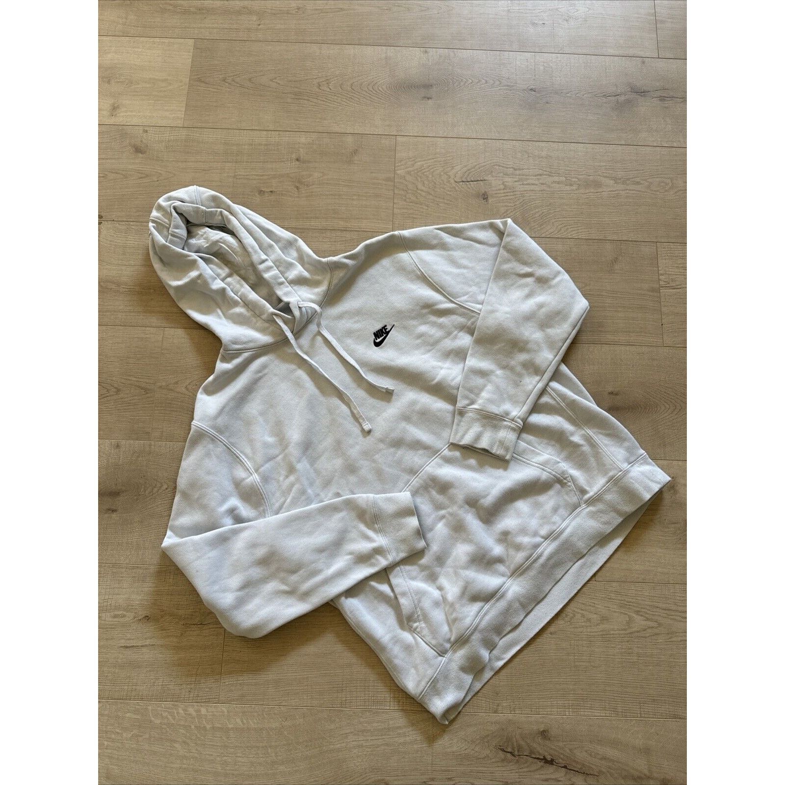 Nike Vintage Nike Hoodie Men’s L Light Grey Swoosh Size US L / EU 52-54 / 3 - 1 Thumbnail