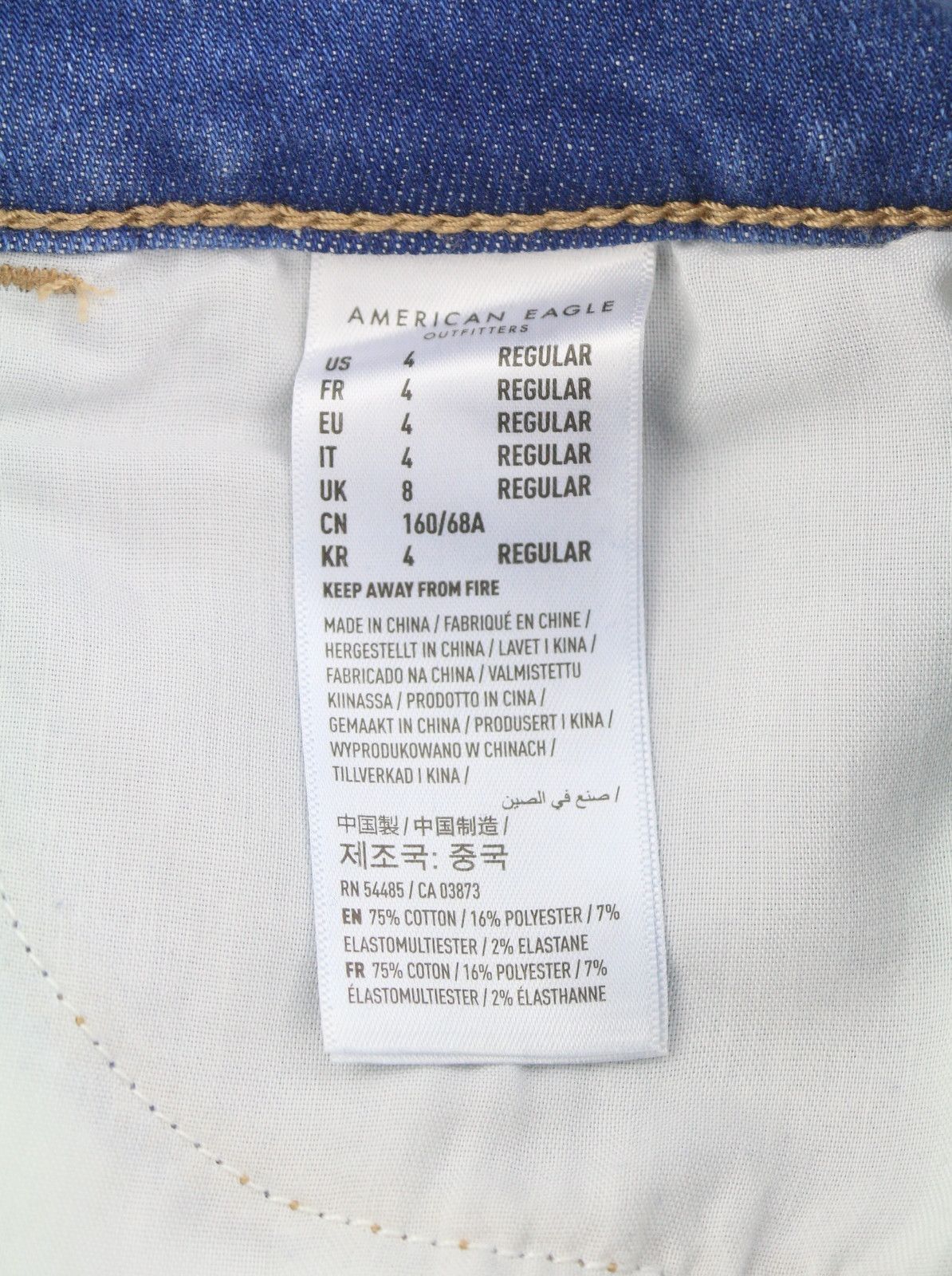 American Eagle Outfitters JEGGING W27 Temp Tech Stretch Jeans 88994 Size 27" / US 4 / IT 40 - 8 Thumbnail