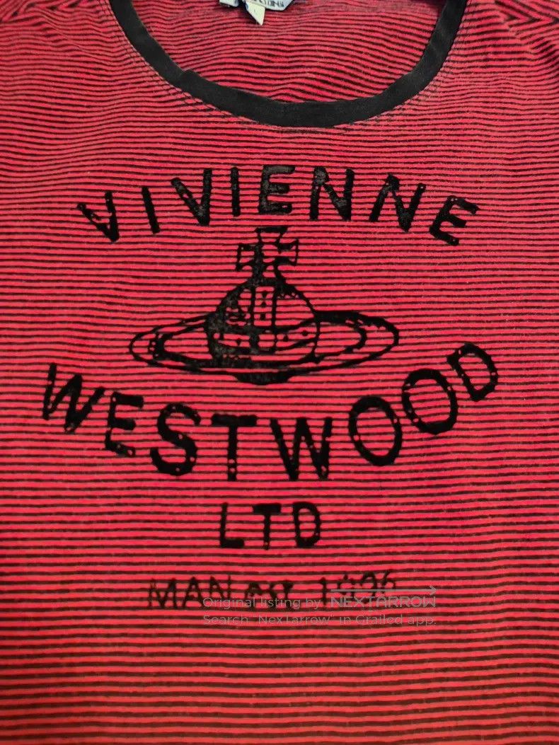 Vivienne Westwood Vivienne Westwood Striped Velvet Short Sleeve Size L / US 10 / IT 46 - 3 Thumbnail