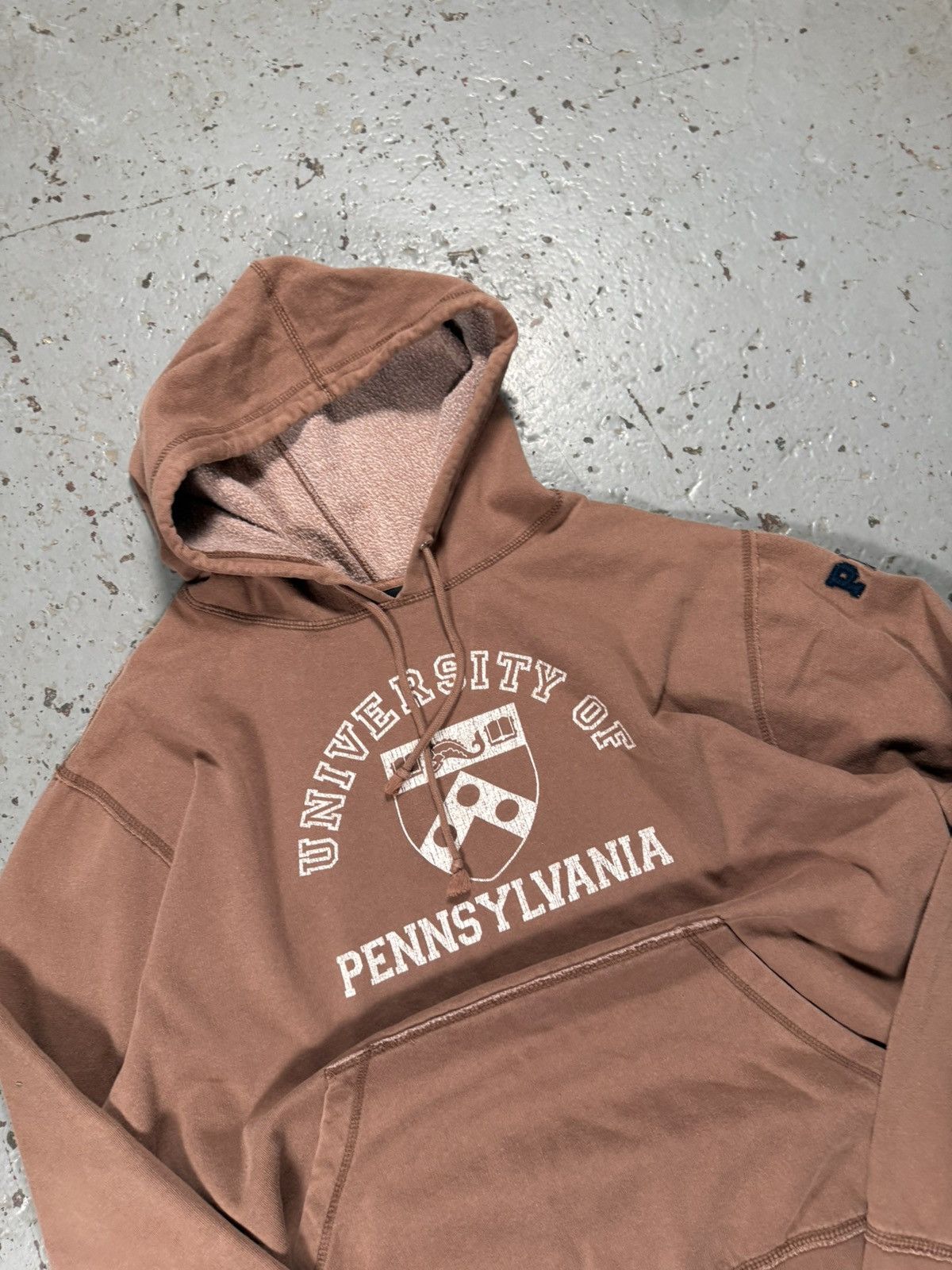 Other Vintage Sun faded Mocha Pensilvania State College Hoodie Size US XL / EU 56 / 4 - 3 Thumbnail